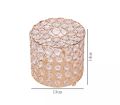 The Drawing Room-High Quality Round Beaded Metal Tissue Box Paper Acrylic Tissue Box. 