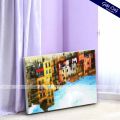 Elegant Building Reflection Canvas Painting | Wall Art for Stylish Home Decor Available in Multiple Sizes | Gift City. 