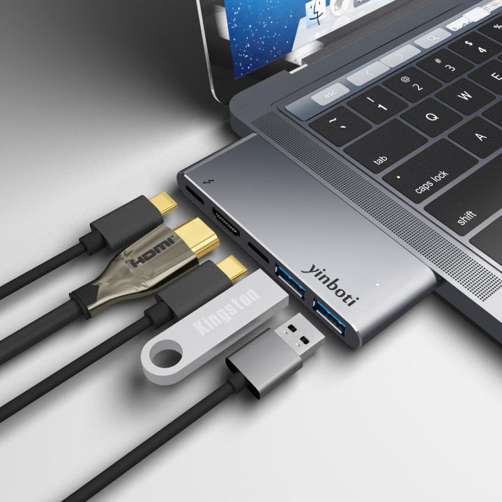 Yinboti%20USB%20C%20HDMI%20Dock%20Adapter%20for%20McBook%20Pro%202016%202017%20-%20Grey%20-%20Image%204