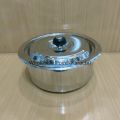 Alpha Stainless Steel Glory Casserole Sets | Stainless Steel Cooking Pots with Encapsulated Bottom (Double Base For Cooking Purpose). 
