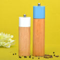 Wooden Salt Pepper Crusher with Adjustable Grinder- Salt and Pepper Mill Grinder- Tessie and Jessie. 