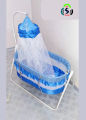 Baby Swing Cot Cradle Dual Stands Support along with Mosquito Net. 