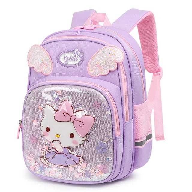 Sanrio Hello Kitty Girl Student Bag Little Children Student School Backpack Cute Cartoon Kindergarten