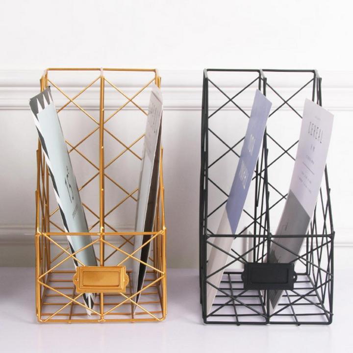 vertical%20rack%20metal%20wire%20magazine%20holder%20desk%20file%20folder%20organizer%20Magazine%20Holder%20document%20storage%20compact%20-%20Image%207