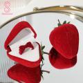 Exquisite Workmanship Ring Holder Adorable Strawberry Shaped Jewelry Box Perfect Gift for Her Soft Lining Exquisite Design Buy Strawberry Ring Box. 