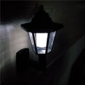 【802e9a44】1Pc Solar Panel Sensor Wall Light Hexagon Lamp Path Way Garden. 