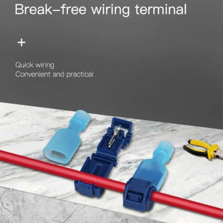 Quick Electrical Wire Connectors Snap Splice Lock Cable Terminals Crimp T-type plug line connector