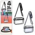 Transparent Crossbody Bag, Shoulder Bag Convenient, Portable Zipper Closure Clear Bag, Clear Tote Bag Purse for Gym, Women Girls Beach Daily Use. 