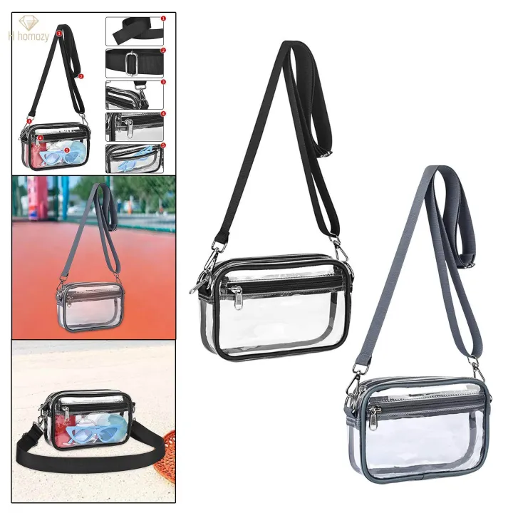 Transparent%20Crossbody%20Bag,%20Shoulder%20Bag%20Convenient,%20Portable%20Zipper%20Closure%20Clear%20Bag,%20Clear%20Tote%20Bag%20Purse%20for%20Gym,%20Women%20Girls%20Beach%20Daily%20Use%20-%20Image%202
