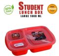 Student 3 Partition Lunch Box - 1000 ML. 