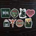 15/25 pcs Nirvana stickers pack | based on Grunge rock aesthetic Kurt Cobain decals best for laptop, guitar, phone, skateboard, scrapbook & journal. 
