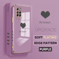 TA for Infinix Note 10 Pro / Note 10 Pro NFC Back Cover + Free Lanyard Simple Love Luxury 6D Plating Case Side Pattern Soft Silicone Square Phone Cases. 