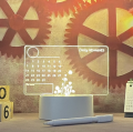 Creative Calendar Notepad Light USB LED Night Lamp Message Board Plan Rewritable Transparent Luminous Bedroom Nightlight. 