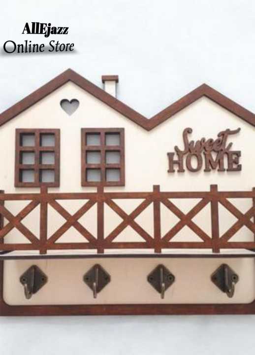 Wooden%20House%20shape%20Wall%20Mounted%20keychains%20and%20Mobile%20holder%20%7C%20Hanging%20our%20keys%7C%20-%20Image%206