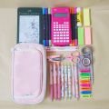 Expandable Double Layer Waterproof Pencil Case  - ANGOO Expandable Double Layer Waterproof Stationery Case. 