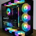 COOLMOON 2X Computer RGB Color Light Strip 5V/3PIN Aluminum Chassis Light with Magnetic Multicolor RGB LED Lamp. 