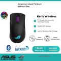 ( Without Box ) Asus P513 ROG Keris Wireless Lightweight Gaming Mouse (ROG 16,000 DPI sensor, push-fit switch sockets, swappable side buttons, ROG Omni Mouse feet, ROG Paracord and Aura Sync RGB lighting) STOCK LOAD Rog Strix Keris  Wireless Gaming Mouse. 