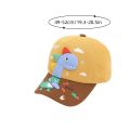 Cute Cartoon Dinosaur Kids Baseball Cap Autumn Winter Corduroy Children Hat Outdoor Warm Toddler Casual Bonnet 2-5Y. 