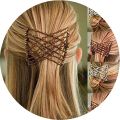 Flexible Magic Double Hairpin Hair Clip for Women and Girls - Elastic Magic Stretch Hair Clip Claw Hair Clips for Women Hairdressing Supplies. 