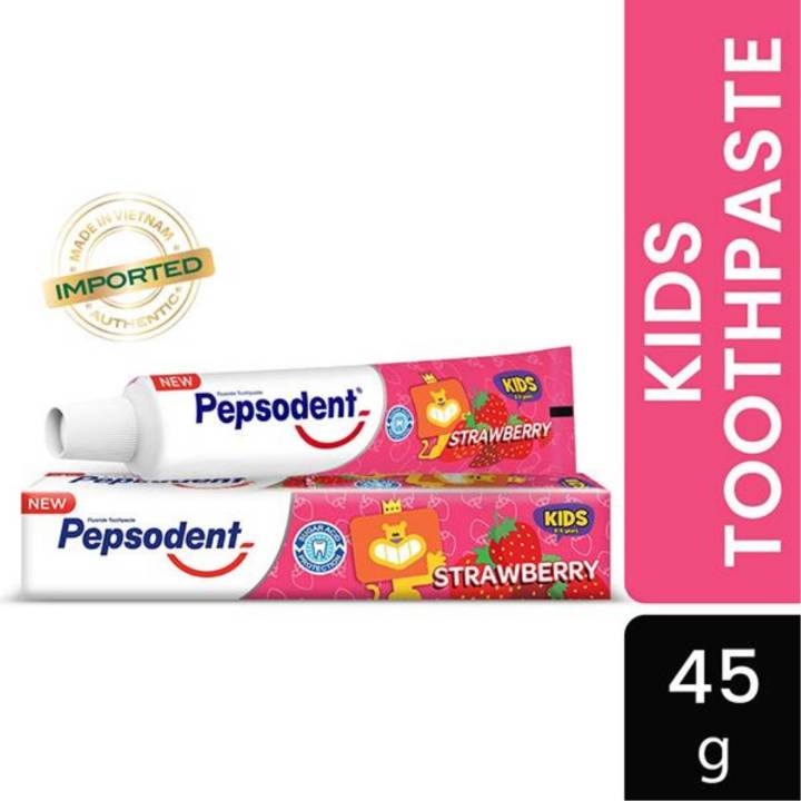 Pepsodent Kids Strawberry Toothpaste - Fun Oral Care for Healthy Smiles (45g)