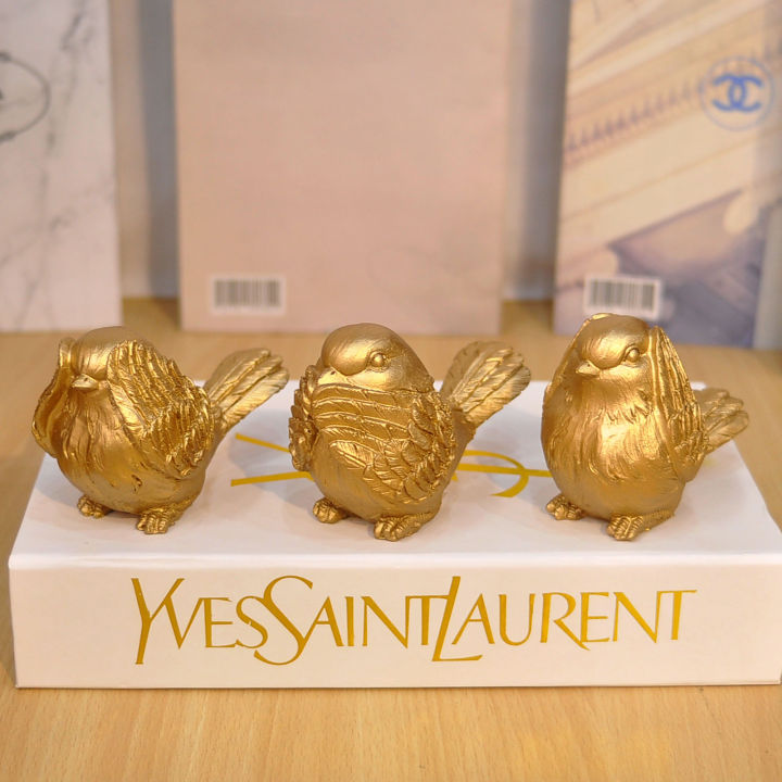 Small Birds Statues Home Decor Modern Style Figurine Decorative Ornaments