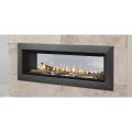 INNOVA Indoor Gas Fireplace – Luxury Double-Sided Design | 36", 48", 60", 72" | Modern Black Glass Interior | High Heat Output 17,500–58,000 BTUs. 
