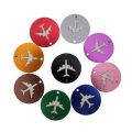 Round Airplane Shape Travel Accessories Creative Luggage Tag Baggage Name Tags Aluminium Alloy Luggage Tags Bag Accessories. 