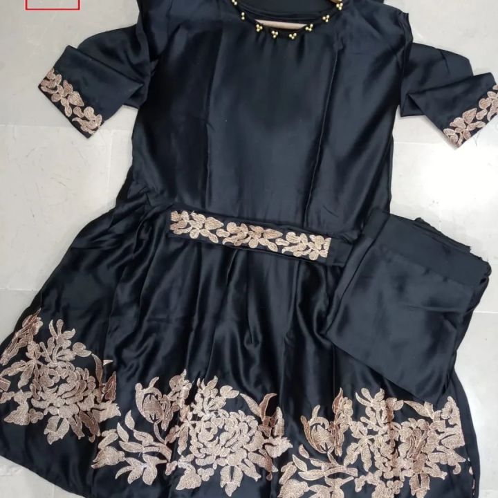 Stitched%20Stylish%20Embroidered%20Pearl%20Neck%20Shirt%20With%20Trouser%20and%20Belt%20(Two%20Piece%20Suit)%20For%20Women/%20Embroidered%202-piece%20Suit%20for%20Women/Girls/Ladies%20-%20Image%208