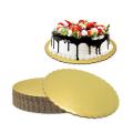 4pcs - 10 Inches Round Cake Boards Set Golden cake base  Round cake board  Cake decorating board Cake stand board  Gold cake plate  Cake presentation board. 