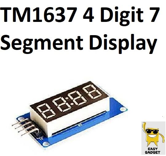 Arduino TM1637 4 Digit 7 Segment Display Module LED Display Module