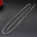 Fashion new titanium steel round melon sub-chain tapered chain men's wild stainless steel necklace jewelry. 