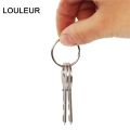 10pcs/Lot Stainless Steel Make Keychain Key Ring Flat Key Holder Split Rings Keyfob Accessories for DIY Jewelry Making Wholesale. 