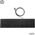 HP Halley Wired Desktop 320K Standard USB Wired Keyboard with Quiet Keys and Adjustable Slope - Black. 