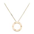 Titanium Steel Screw Love Necklace For Women Girls Slide Pendant Neckalce Collars Femme Jewely. 