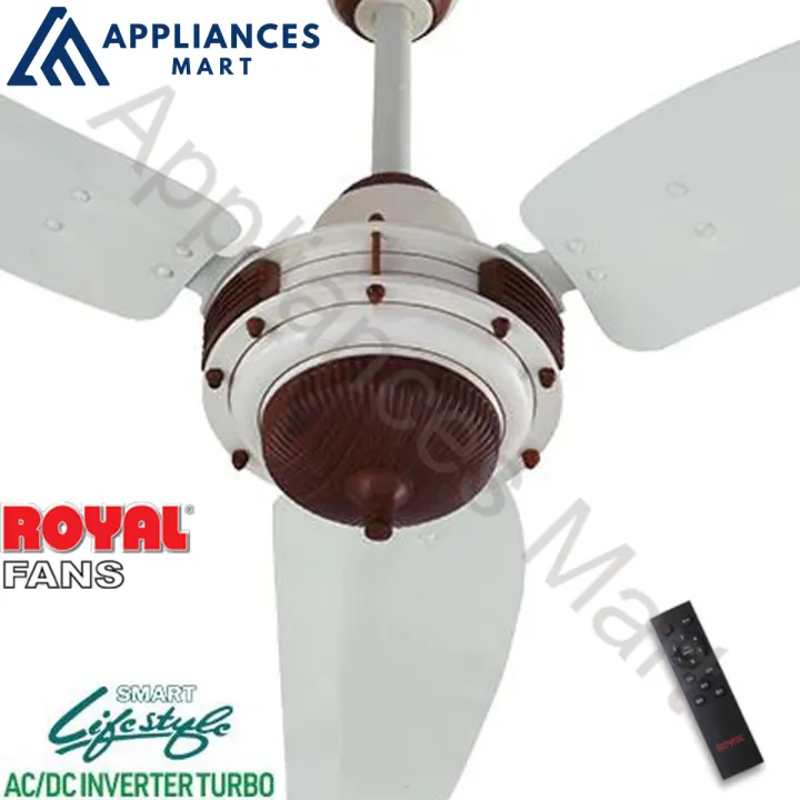 Royal%20Fans%20AC/DC%20Inverter%20Ceiling%20Fan%20Imperial%20Model%20Remote%20Control%20Copper%20Winding%2056%20Inches%20Off%20White%20Pine%20-%20Image%203