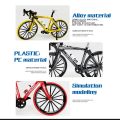 01 Pc With Box Diecast Metal Bicycle Road Bike Model Cycling Toys For Kids Bike Model, 1:10 Alloy Die Cast Metal Bicycle Road Bike Model Children Cycling Toy Gift Children. 