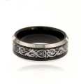 Elegant Men Titanium Steel Dragon-Inspired Design Ring - High-Quality Fashion Jewelry. 