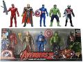 Avengers United Marvel Action Figures Pack Of 5 Avengers Set For Kids. 