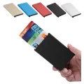 Metal Automatic Pop up Slim Card Holder Wallet  Small Card Wallet for Men and Women-Multi-color. 