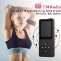 Mp3 Player with FM Radio and Voice Recorder, Ultra Slim Music Player with Video Play Text Reading and Build-in Speaker Support up to 128GB, Music Earphone Included (Black). 