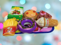 Artificial Food Toy For Kids Pretend Play Plastic toys Mix Bag Full kitchen Toy Playset. 