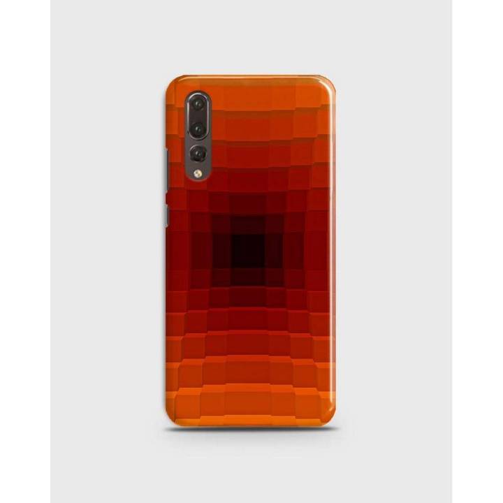 P20 Pro Case Cover 3D Hard- Huawei Orange & Red Style - 1Cover2478
