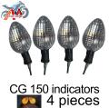 GS 150 Indicator Light Set (Left & Right) — Clear Lens Blinkers, Direct Stock Replacement for Suzuki. 