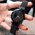 Black Magnetic Chain Strap Tranding In FACEB00K TIKT0K Watch For Girls & Woman. 