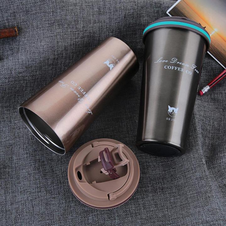 Thermos Mug Coffee Cup with Lid Thermocup Seal Stainless Steel Vacuum Flasks ThermosesThermo Mug for Car,Travel & Casual Usess