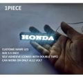 GLOWING LED NAME PLATE CUSTOM MADE SELF ADHESIVE LED DC12 VOLT FOR CAR MOTORCYCLE UNIVERSAL FOR BONNET BUMPERER DECAL PVC. 