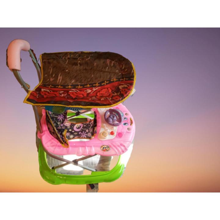 Baby Walker With Stroller & Roof for Kids