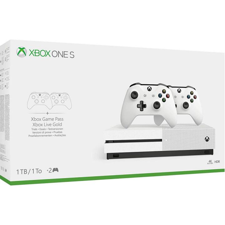 Xbox One S 1TB  With 2 Controllers