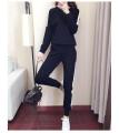 Korean Fashion Autumn Foot Pants Sports Set Female Two Sets Spring And Autumn Fashion Korean Version Leisure Students Tide Harlan Pants ( M ~ 4XL ). 