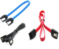 SATA 3 Cable Branded | 10-40CM Double Lock High Quality for SSD & Hard Disk PC. 
